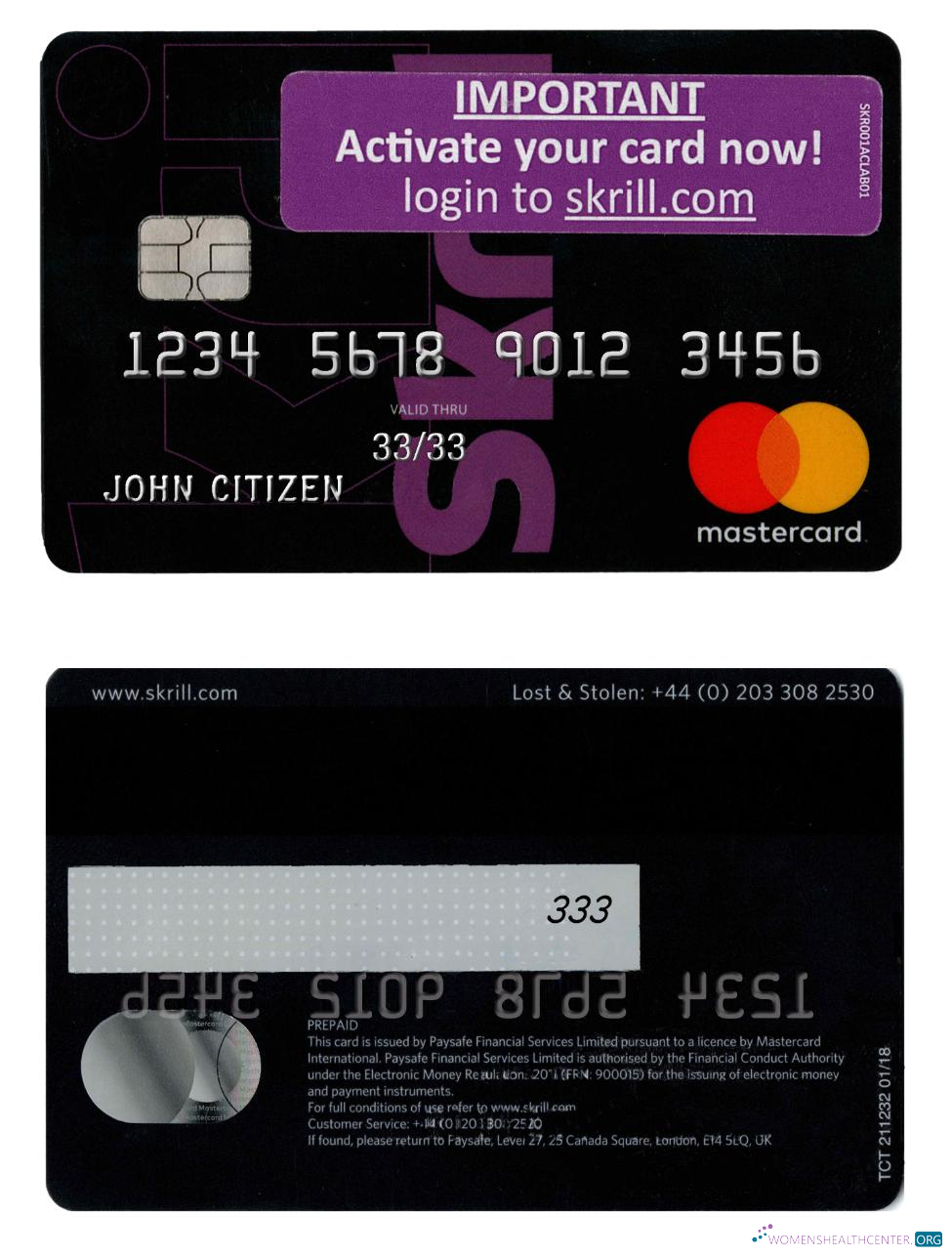 Download Skrill Mastercard 2 Photoshop template